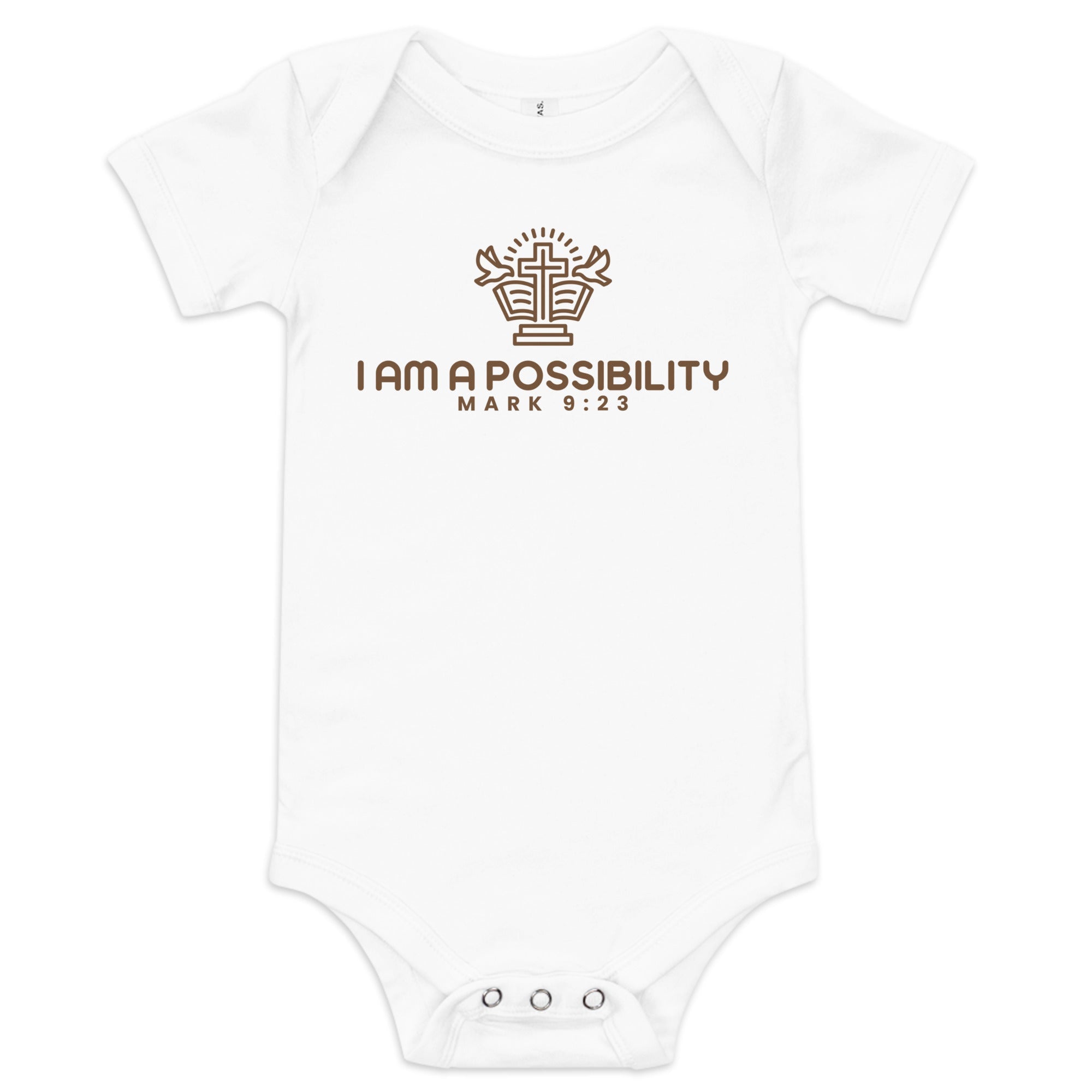Baby short sleeve one piece - His World For Us