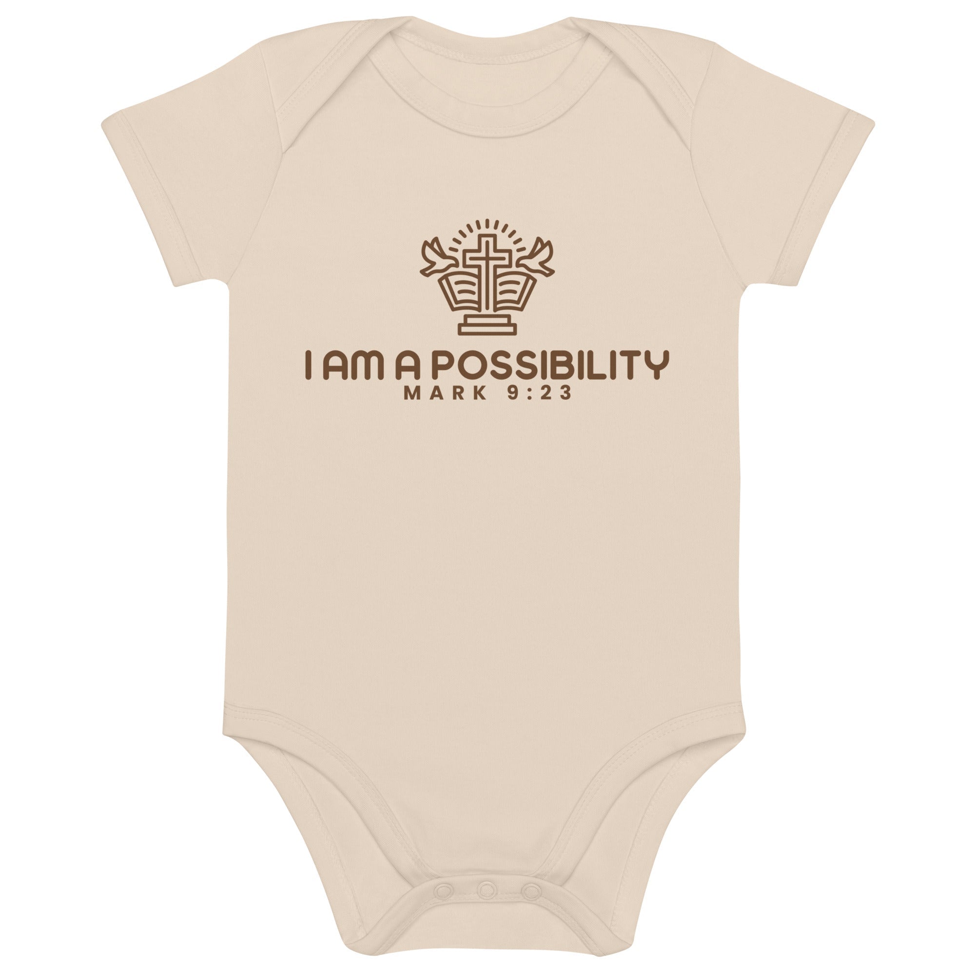 Organic cotton baby bodysuit - His World For Us