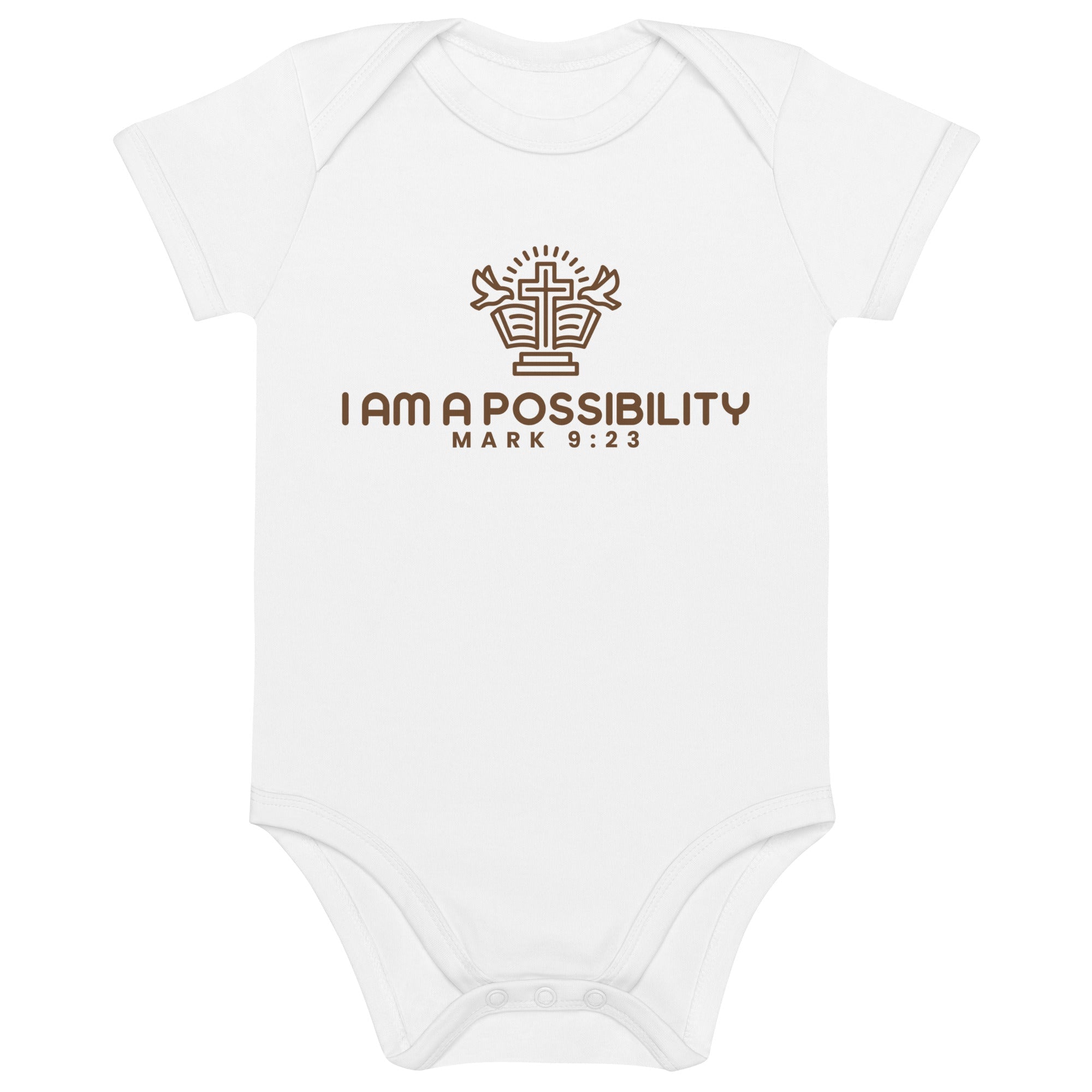 Organic cotton baby bodysuit - His World For Us