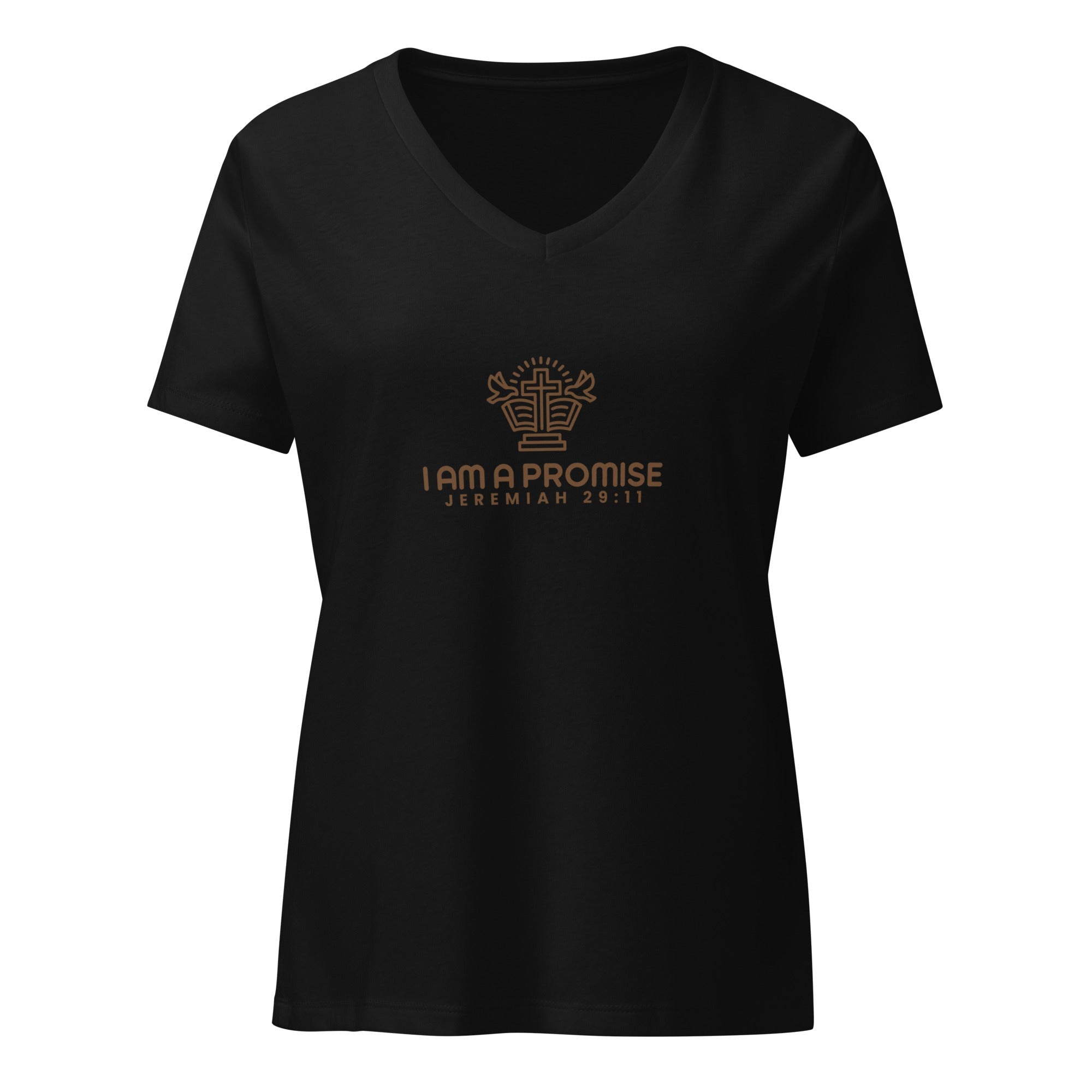 Women’s relaxed v - neck t-shirt - His World For Us
